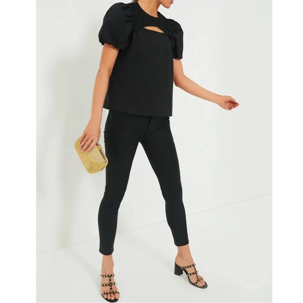 HYACINTH HOUSE Black Birdie Blouse
